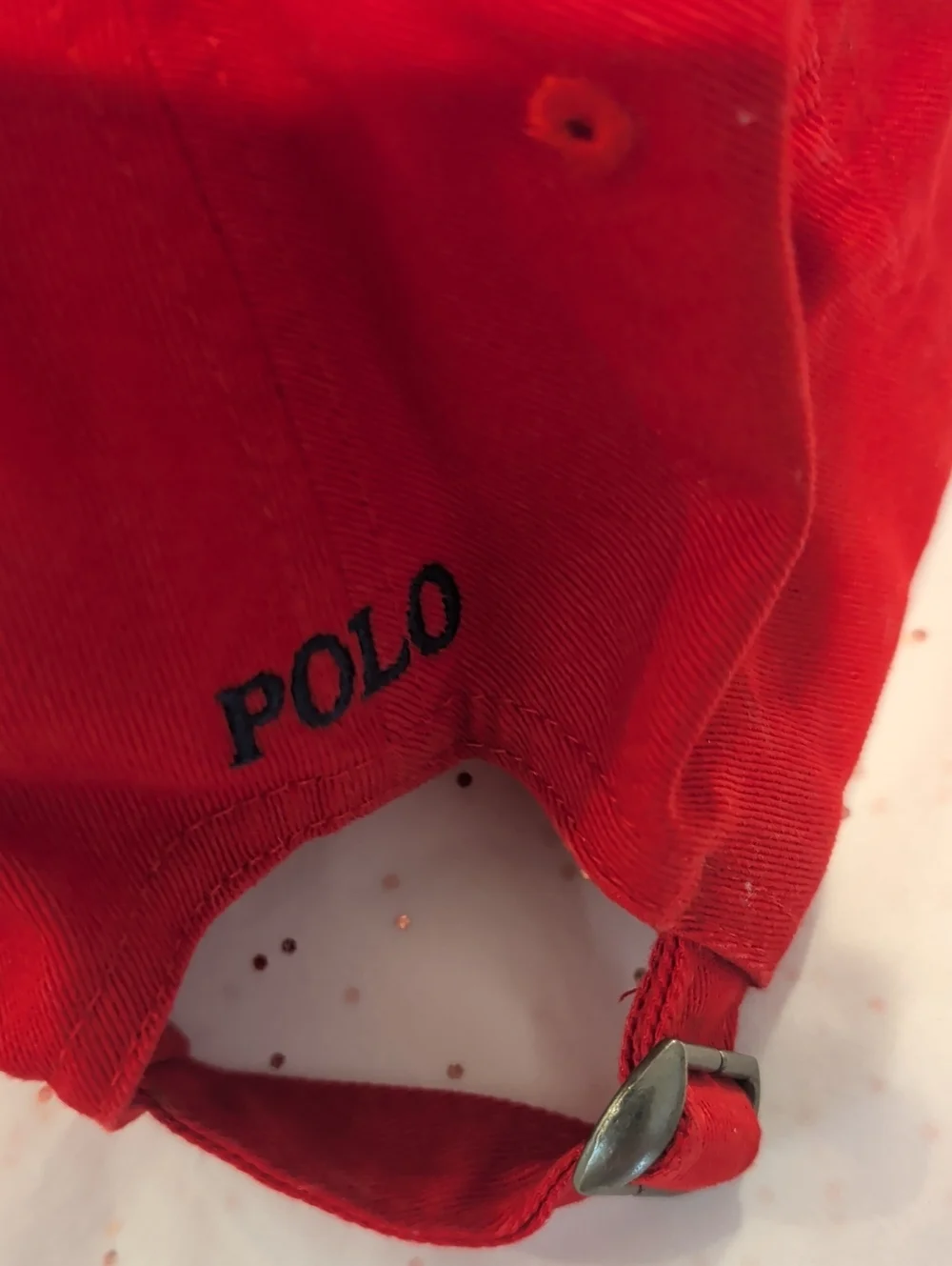 Kid's Nwt Ralph Lauren Red Baseball Cap with Navy Polo Pony